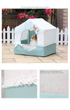 Beautiful Blue and Lace Dog Bed House For Your Little Puppers