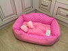 Bright pink princess dog bed Designer dog bed Personalized dog house Small dog bed Medium dog bed