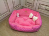 Bright pink princess dog bed Designer dog bed Personalized dog house Small dog bed Medium dog bed