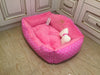 Bright pink princess dog bed Designer dog bed Personalized dog house Small dog bed Medium dog bed