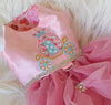 Princess Carrage dog Dress with swarovski blings