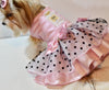 Chewnel Pink embroidered dog Dress with swarovski blings