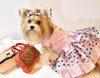 Chewnel Pink embroidered dog Dress with swarovski blings