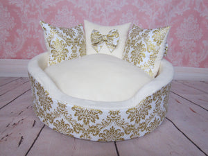 dog bed, lounger-bed for dogs lounger-bed for cats bed for dogs and cats elegant lounger-bed soft bed for pets