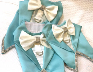 Tiffany dog Tuxedo with swarovski blings