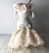 Dog dress, dog clothes, dog wedding dress