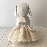 Dog dress, dog clothes, dog wedding dress