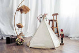 Dog bed, pet tent, dog tent  white , teepee , ethnic style, tipi , tent , cream teepee , for pet , handmade tipi , for dog , handmade , rabbit , pet teepee