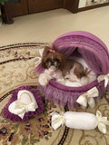 ballerina dog bed, lounger-bed for dogs lounger-bed for cats bed for dogs and cats elegant lounger-bed soft bed for pets