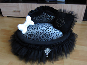 dog bed, lounger-bed for dogs lounger-bed for cats bed for dogs and cats elegant lounger-bed soft bed for pets