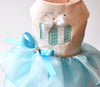 Sniffany Tiffany Style Gift Box dog Dress with swarovski blings