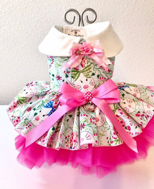 Hello Bunny Easter dress for a dog