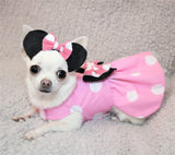 Pretty Little Paws - Handmade Disney Inspired Pink Minnie Mouse Dog Dress