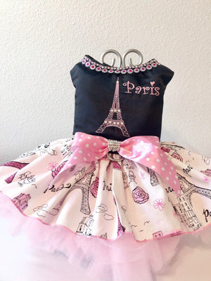 Eiffel Tower Paris dog Dress