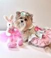 Easter Some Bunny Loves Me Green dog Dress