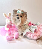 Easter Some Bunny Loves Me Green dog Dress