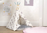 Pet teepee dog bed, with plush and cotton pillow, tent, tipi, teepee, dog tipi, cat teepee, cat tipi, tepee wigwam.