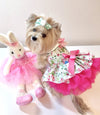 Hello Bunny Easter dress for a dog