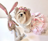 Easter Pink Chicks dog dress