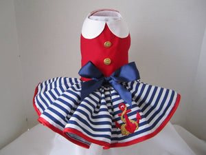 Teacup Puppy Dress Sailor Girl Dress